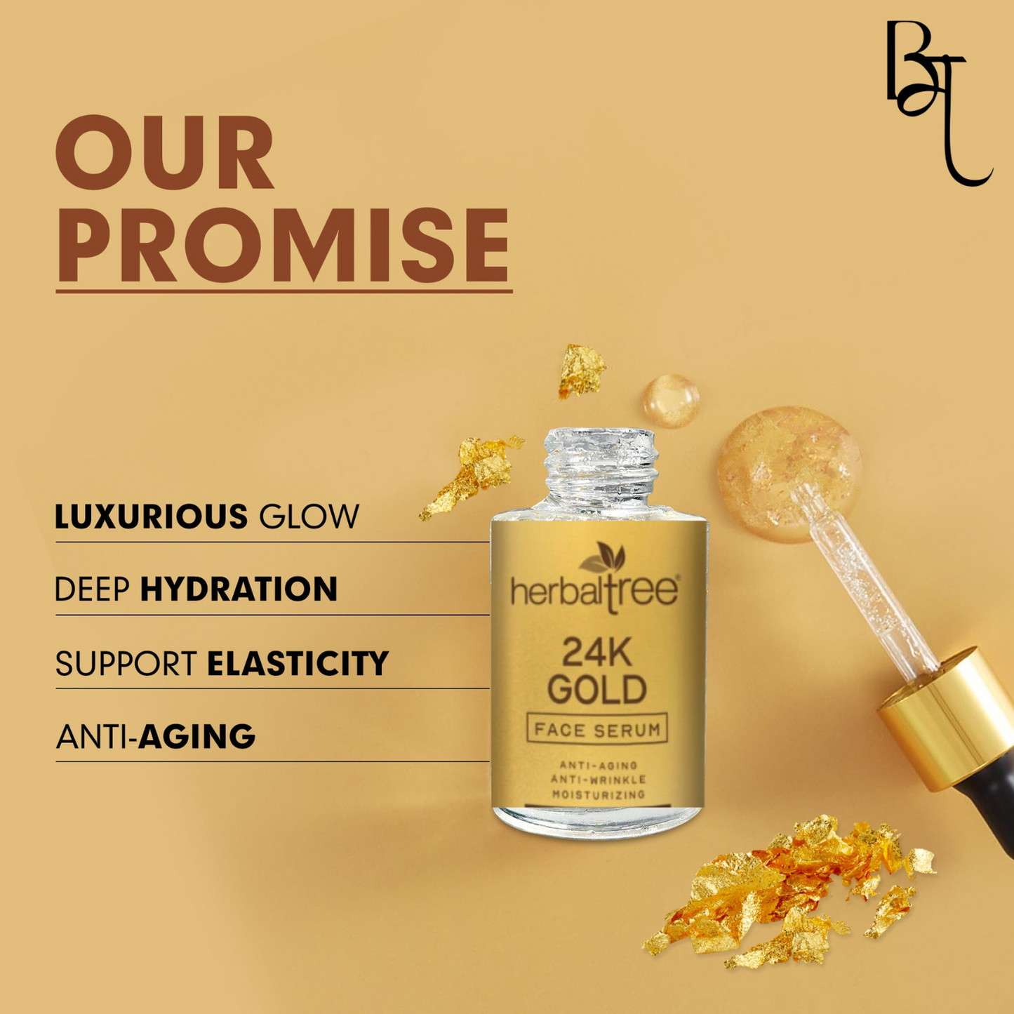 24k Gold Radiance Beauty Boosting Face Elixir | Repair & Brighten