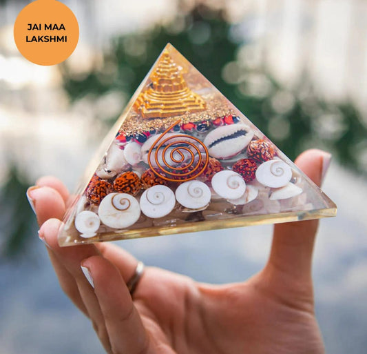 Crystal Wealth Gomati Chakra Shree Yantra Pyramid